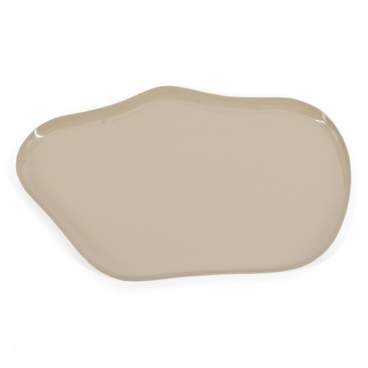 Metalen dienblad Kiri glossy sand