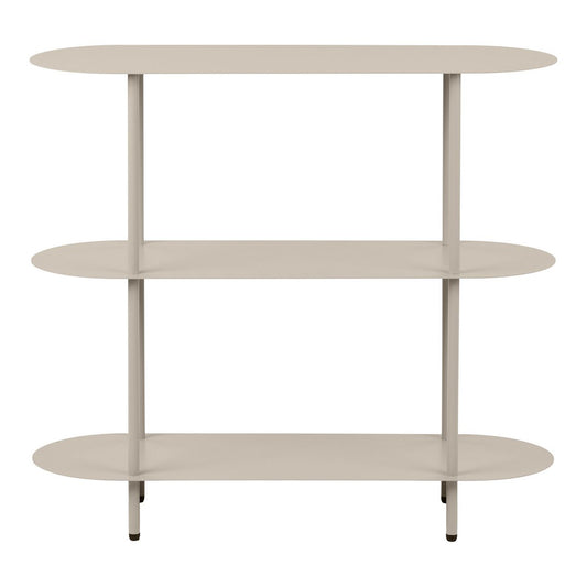 Rieti Open kast, 3 planken, metaal, zand, 31x90x81 cm