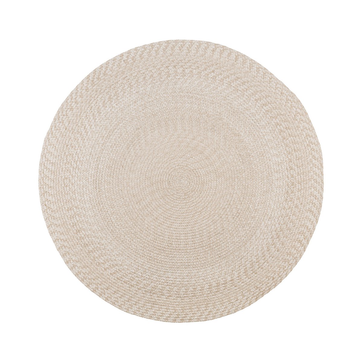 Menorca Vloerkleed - Zand, 100% gerecycled PET, Ø120 cm