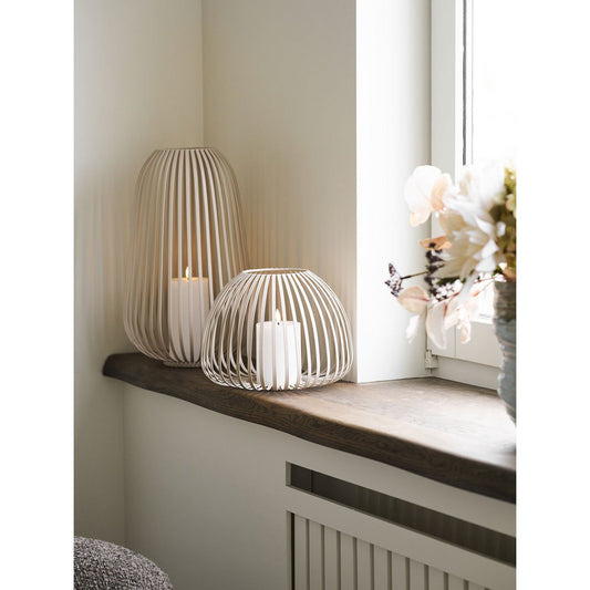 Stoense Lantaarn, metaal, beige, ø25x19 cm