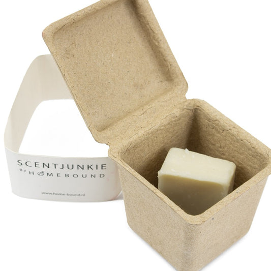 Natuurlijk amberblokje in een doosje ´Lemon Verbena´